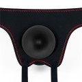LOVETOY Easy Strap On Set 7.0" BLACK DILDO