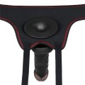 LOVETOY Easy Strap On Set 7.0" BLACK DILDO