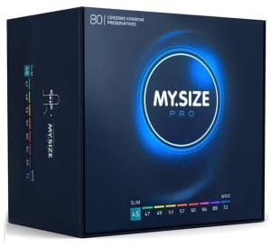 MY.SIZE PRO 45 mm FIT TO BOTTOM condoms 80 pcs.