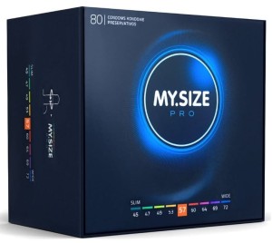 MY.SIZE PRO 57 mm FIT TO BOTTOM condoms 80 pcs.