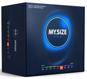MY.SIZE PRO 60 mm FIT TO BOTTOM condoms 80 pcs.