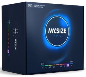 MY.SIZE PRO 69 mm FIT TO BOTTOM condoms 80 pcs.