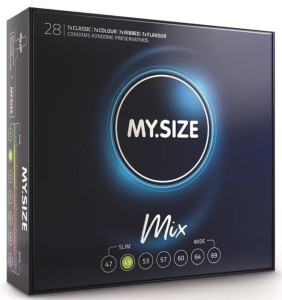 MY.SIZE MIX 49 mm FIT condoms 28 pcs.