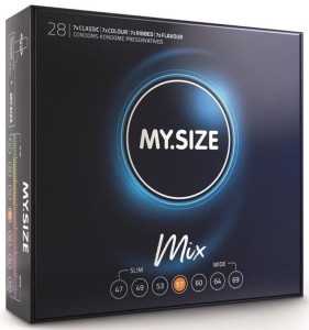 MY.SIZE MIX 57 mm FIT condoms 28 pcs.