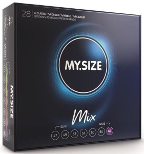 MY.SIZE MIX 69 mm FIT condoms 28 pcs.