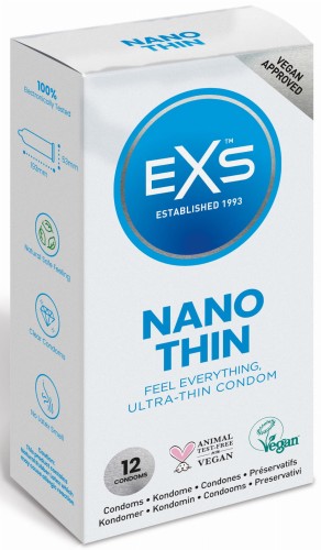 EXS NANO THIN Ultra Thin Condoms 12's