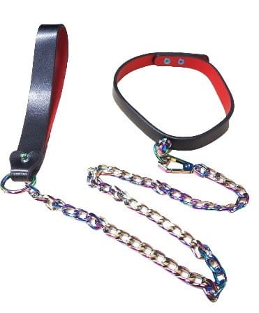 Guilty Toys Adjustable BDSM Collar with Leash