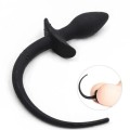 Mokko Toys Anal plug with BDSM dog tail 21.5 cm