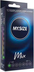 MY.SIZE MIX 47 mm girth-fitting condoms 10 pcs.