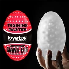 Lovetoy GIANT EGG transparent male masturbator egg