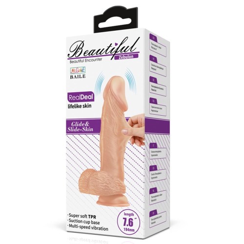 Pretty Love BEAUTIFUL ZEBULON 7.6"  dildo with vibration
