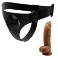 Pretty Love HARNESS BRIEFS MICHEAL strap on with realistic dildo 7.0"