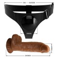 Pretty Love HARNESS BRIEFS MICHEAL strap on with realistic dildo 7.0"