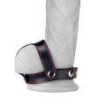 Lovetoy TSTYLE LEATHER COCKRING WITH BALL DIVIDER BDSM penis collar