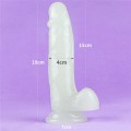 Lovetoy LUMINO PLAY  7.5" glow-in-the-dark dildo
