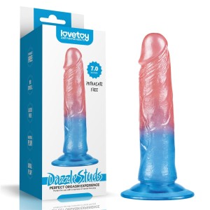 Lovetoy DAZZLE STUDS 7" coloured dildo 18 cm