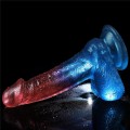 Lovetoy DAZZLE STUDS 7.5" colourful realistic dildo 19 cm
