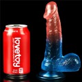 Lovetoy DAZZLE STUDS 7.5" colourful realistic dildo 19 cm
