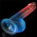 Lovetoy DAZZLE STUDS 7,5" colourful realistic dildo 19 cm