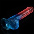 Lovetoy DAZZLE STUDS 9" colourful realistic dildo 23 cm