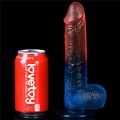 Lovetoy DAZZLE STUDS 9" colourful realistic dildo 23 cm