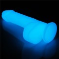 Lovetoy LUMINO PLAY 8" realistic glow-in-the-dark dildo 21 cm