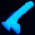 Lovetoy LUMINO PLAY 8" realistic glow-in-the-dark dildo 21 cm