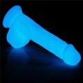 Lovetoy LUMINO PLAY 8" realistic glow-in-the-dark dildo 21 cm