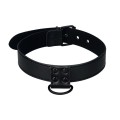Lovetoy BONDAGE FETISH BLACK MATT COLLAR WITH LEASH BDSM collar with leash