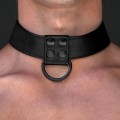 Lovetoy BONDAGE FETISH BLACK MATT COLLAR WITH LEASH BDSM collar with leash