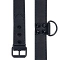 Lovetoy BONDAGE FETISH BLACK MATT COLLAR WITH LEASH BDSM collar with leash