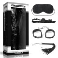 Lovetoy DELUXE BONDAGE KIT BDSM set armband gag handcuffs whip