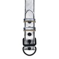 Lovetoy FETISH METALLIC PUP COLLAR WITH LEASH  silver collar with leash BDSM