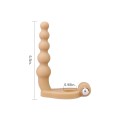 Lovetoy THE ULTRA SOFT BEAD 6.5" penis cap for double penetration
