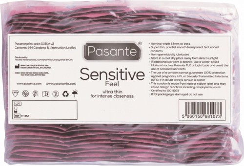 Pasante Sensitive Bulk Pack 144 Pack