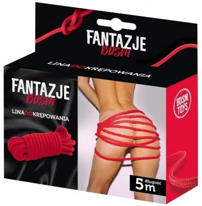 Fantasy Red Bondage Rope 5m 