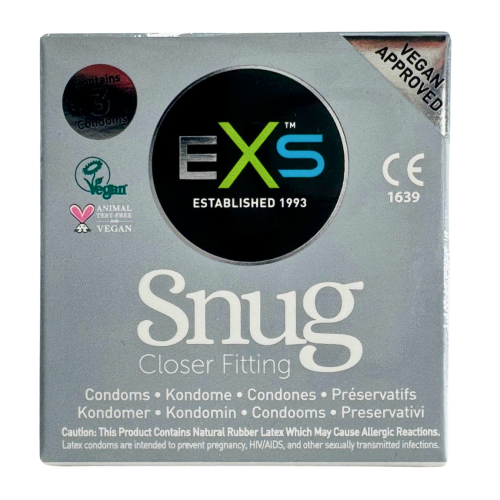 EXS Snug Fit - closer fitting condoms 3's