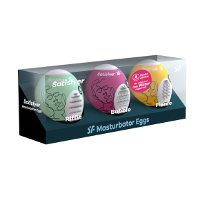 Satisfyer Eggs MASTURBATOR EGGS set of 3. 
