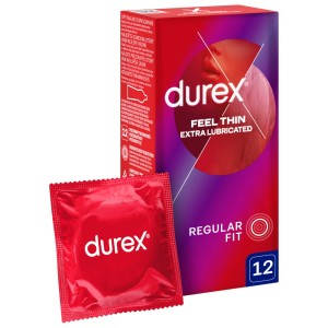 Durex Feel Thin Extra Lubricated Condoms 12 pc.