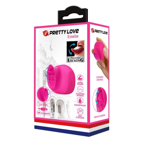 Pretty Love massager with licking function ESTELLE