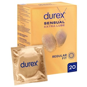 Durex Sensual - Extra Lube lubricated condoms  20 psc