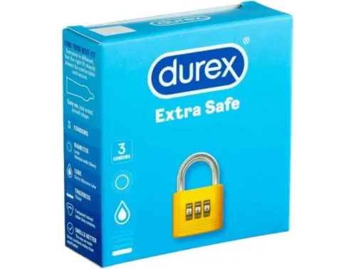 DUREX Extra Safe thicker condoms 3 pcs