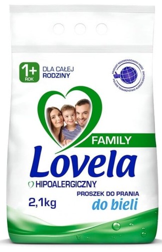 Lovela Family Hypoallergenic washing powder for whites 2.1 kg