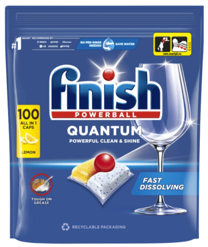 Finish Quantum Lemon Dishwasher capsules 1040 g (100 pcs)