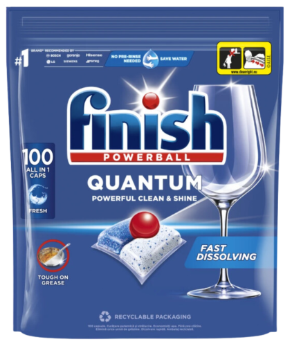 Finish Quantum All-in-1 Dishwasher capsules 100 pieces 