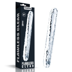 Lovetoy double dildo FLAWLESS CLEAR 12"