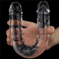 Lovetoy double dildo FLAWLESS CLEAR 12"