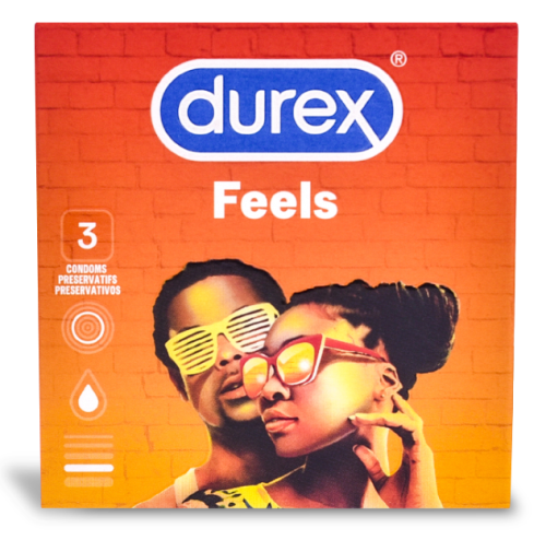 Durex Feels Thin condom with additional lubrications 3 psc