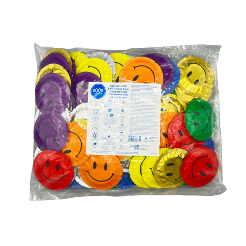 EXS Smiley Face Condoms 100 's