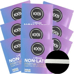 EXS Non-Latex Internal Condom - Loop Straps  set of 25 pieces